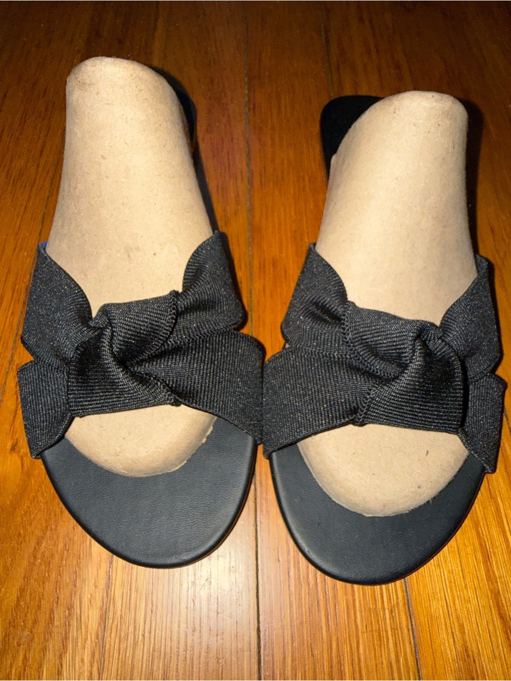Rothy's Black Knotted Slide Sandals